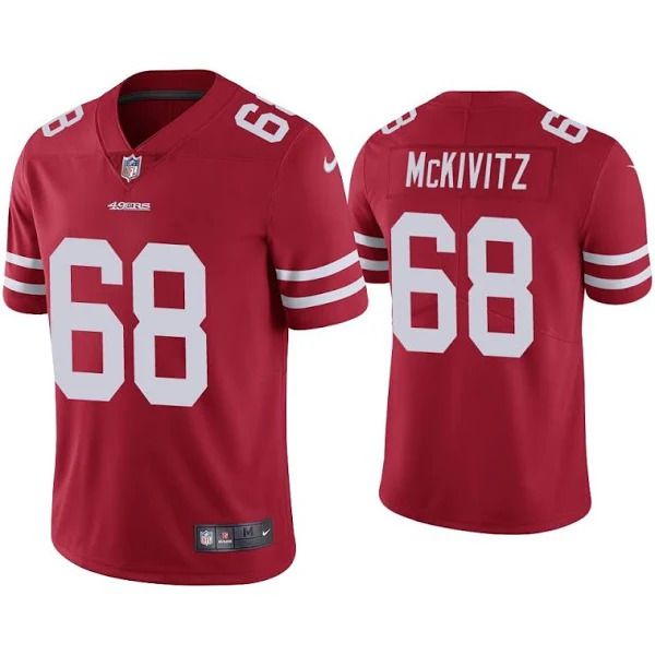 Men San Francisco 49ers #68 Colton McKivitz Nike Red Limited NFL Jersey